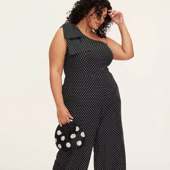 NWT Kate Spade x Target Polka‎ Dot Wicker Crescent Saddle Bag Black/White - Picture 5 of 5